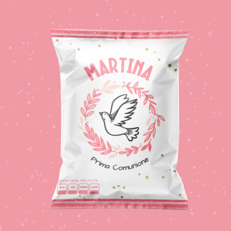 Comunione Colomba rosa