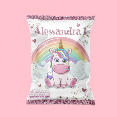 Unicorno Glitter Arcobaleno
