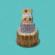 Torta Merendine MEDIAplus 20 bambini 3 piani