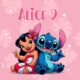 Stitch & Lilo Rosa