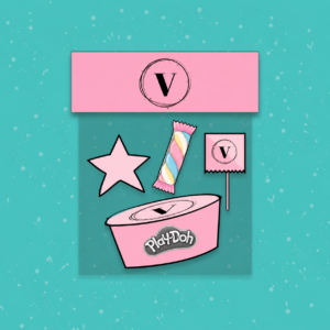Kit playdoh con formina + lecca lecca personaliz. + 1 bustina orsetti gommosi + 1 marshmellow